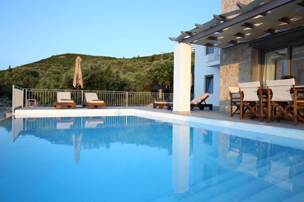 Tsakmakis Villas Luxury- Panoramic Sea View - Lefkada Tsoukaládhes Exterior foto